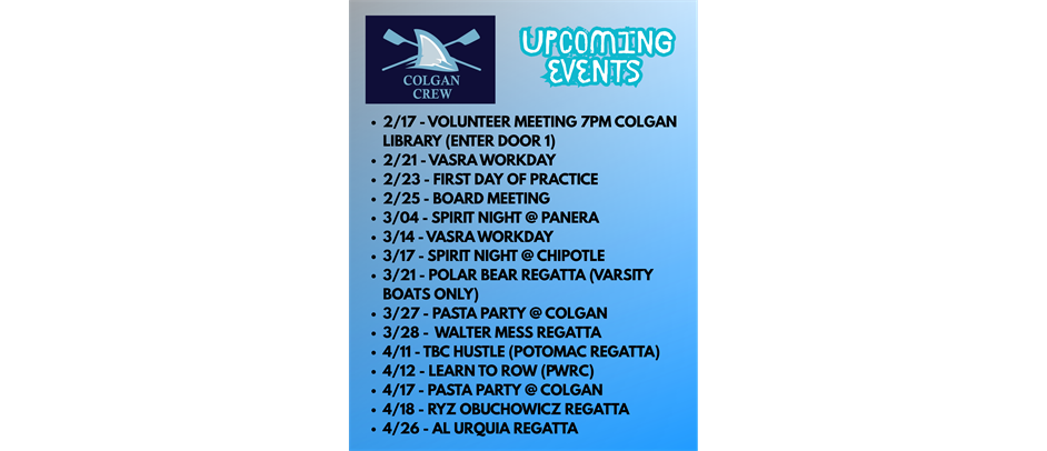 Calendar of Events 