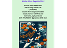 Walter Mess Regatta Shirt, Signups and more